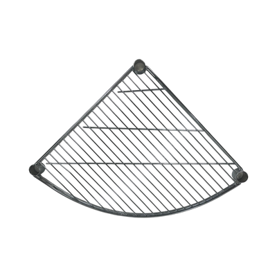 Metallika Ripiano Angolare 45 × 45 cm in Acciaio Cromato