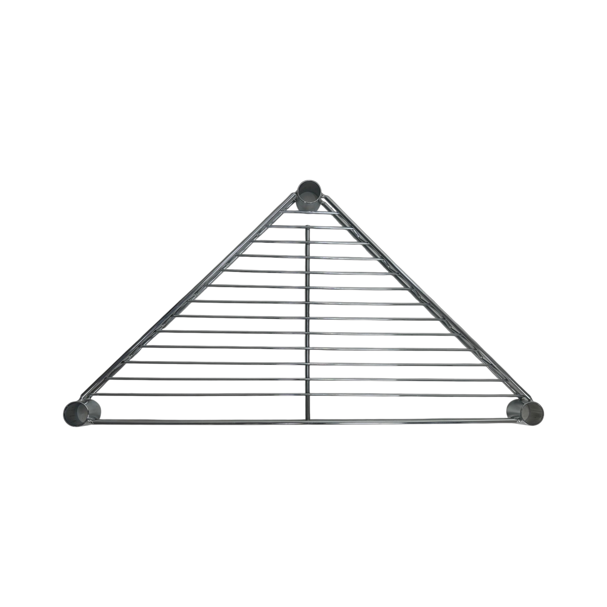 Metallika Ripiano Angolare 45 × 45 cm in Acciaio Cromato