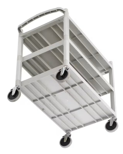 Cambro Carrello di Servizio Alluminio e Polipropilene Grigio 3 Ripiani 101,5 x 54 x H.95 cm