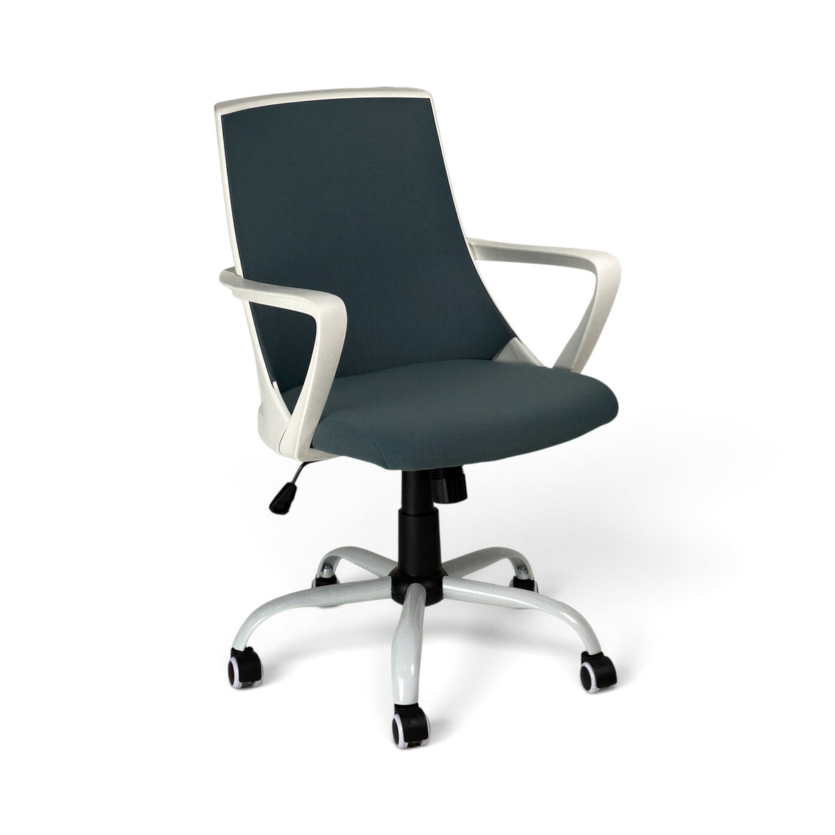 Powerlan Trendy Poltrona da Ufficio in Rete Traspirante con Struttura Bianca