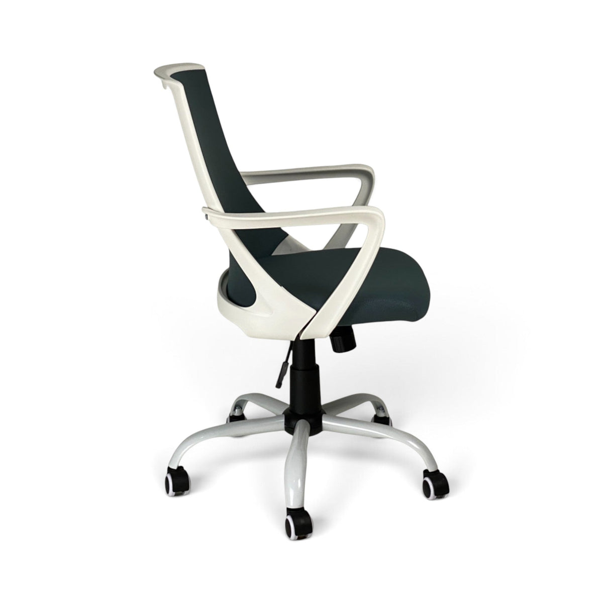 Powerlan Trendy Poltrona da Ufficio in Rete Traspirante con Struttura Bianca
