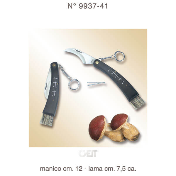 COLTELLINO PER FUNGHI MUSHROOM CURVED CON MOSCHETTONE  9937-41