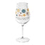 6 calici soffiati Goldplast Wine Cocktail 470cc trasparente Drink Safe, grafica Merry Christmas