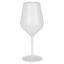 Dettaglio materiale Tritan TT e forma calice Goldplast bianco 470cc