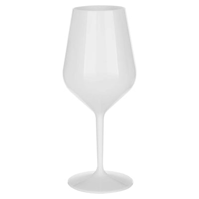 Dettaglio materiale Tritan TT e forma calice Goldplast bianco 470cc