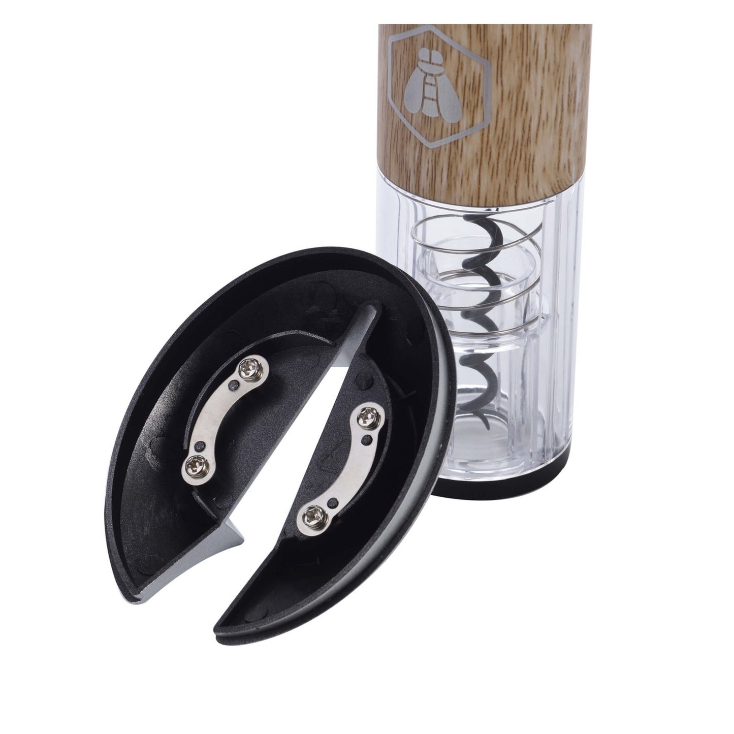 APRIBOTTIGLIE CAVATAPPI ELETTRICO IN LEGNO E ARGENTO LAGUIOLE
