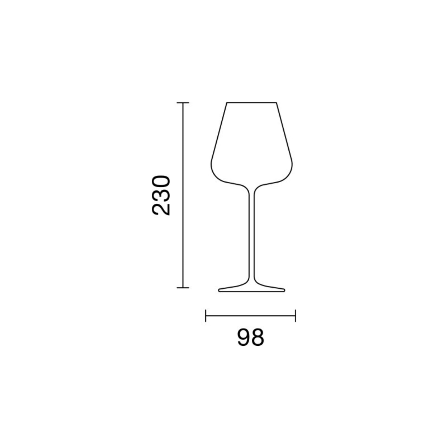 BOX DA 6 CALICI DA DEGUSTAZIONE ETOILE' SPARKLE ITALESSE 480cc