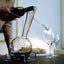 Decanter Vinocchio 1500 cc in Vetro Soffiato con Base Acrilica Italesse Design Federico Venier