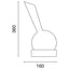 Decanter Vinocchio 1500 cc in Vetro Soffiato con Base Acrilica Italesse Design Federico Venier