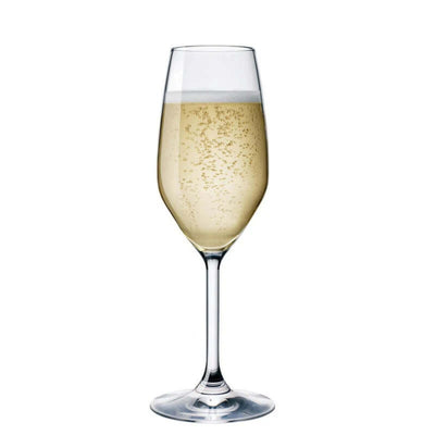 Bormioli Rocco Set 2 Calici  in Vetro Star Glass Flute Champagne Restaurant 24 cl