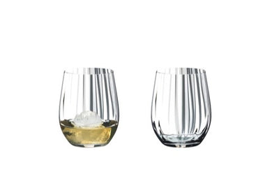 Set 2 bicchieri tumbler Riedel Optical O Whisky in cristallo