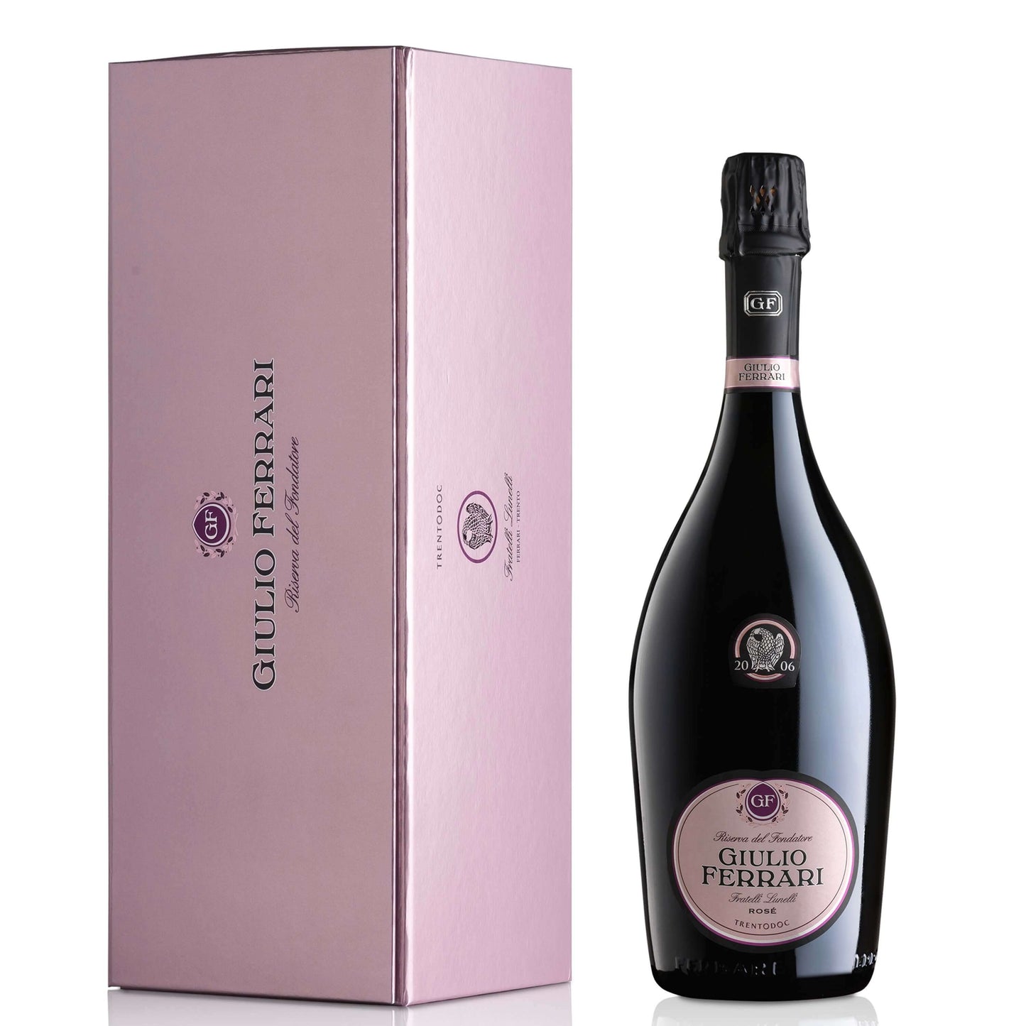 Giulio Ferrari Riserva del Fondatore Rosé 2008 Trentodoc 75cl cofanetto