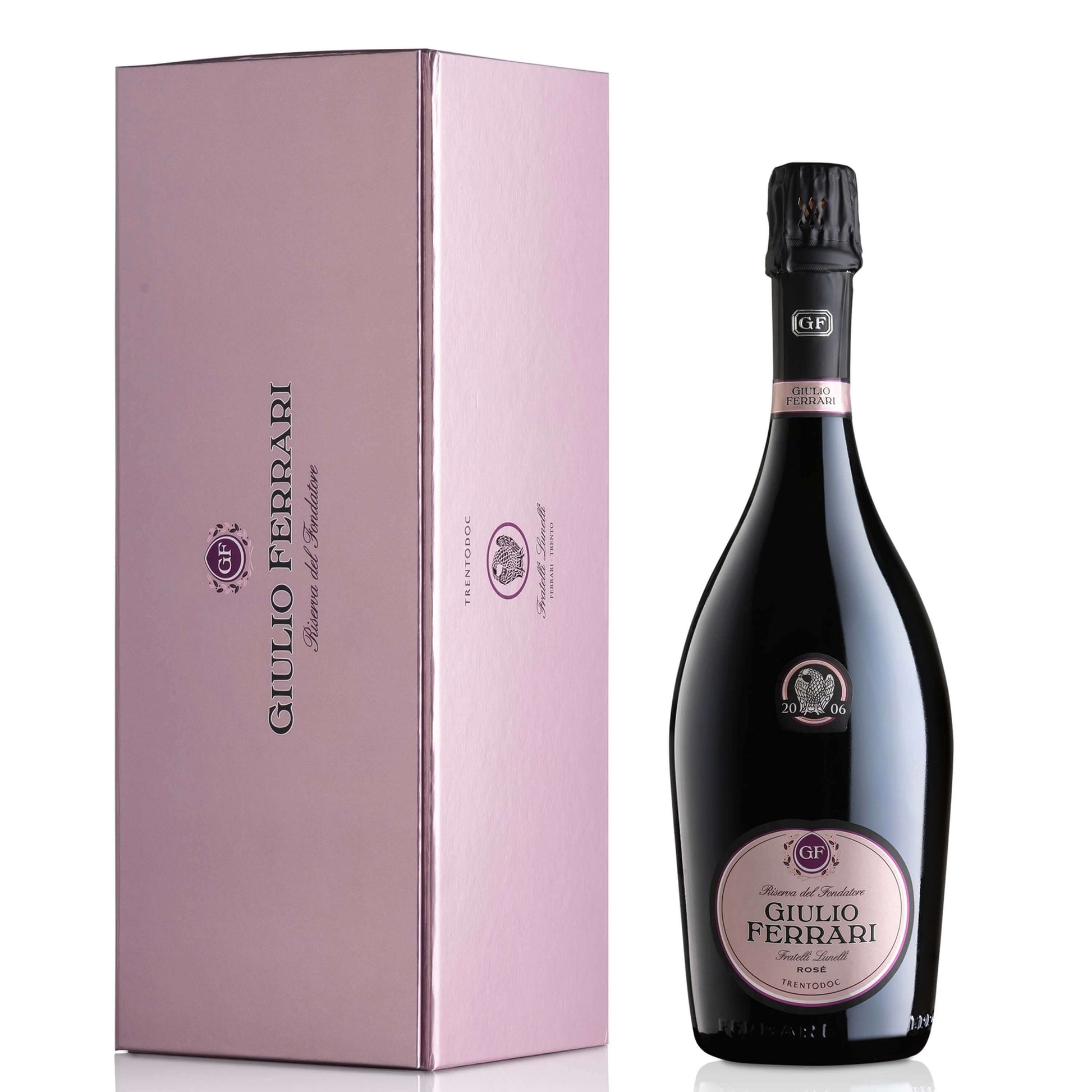 Giulio Ferrari Riserva del Fondatore Rosé 2008 Trentodoc 75cl cofanetto