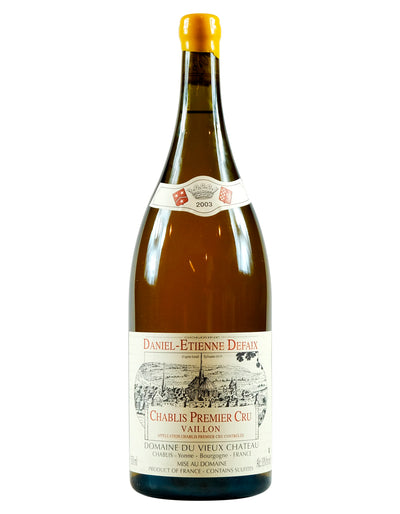 Chablis Premier Cru Vaillon 2003 Daniel Etienne Defaix magnum 1,5 litri Chardonnay