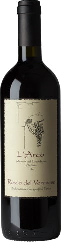 Bottiglia Rosso del Veronese IGT 2018 Azienda Agricola Luca Fedrigo 75 cl, etichetta e colore rubino