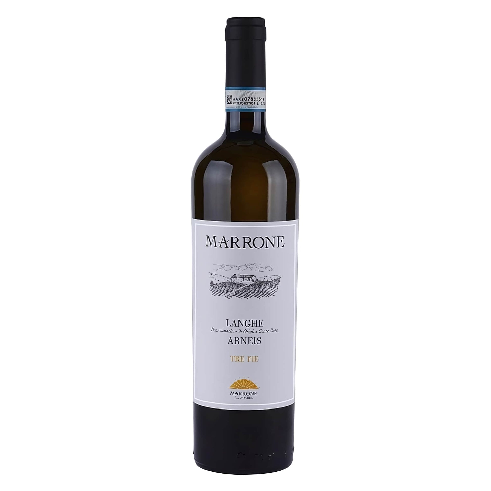 Arneis Tre Fie Langhe DOC 2022 Marrone bottiglia 75cl bianco piemontese