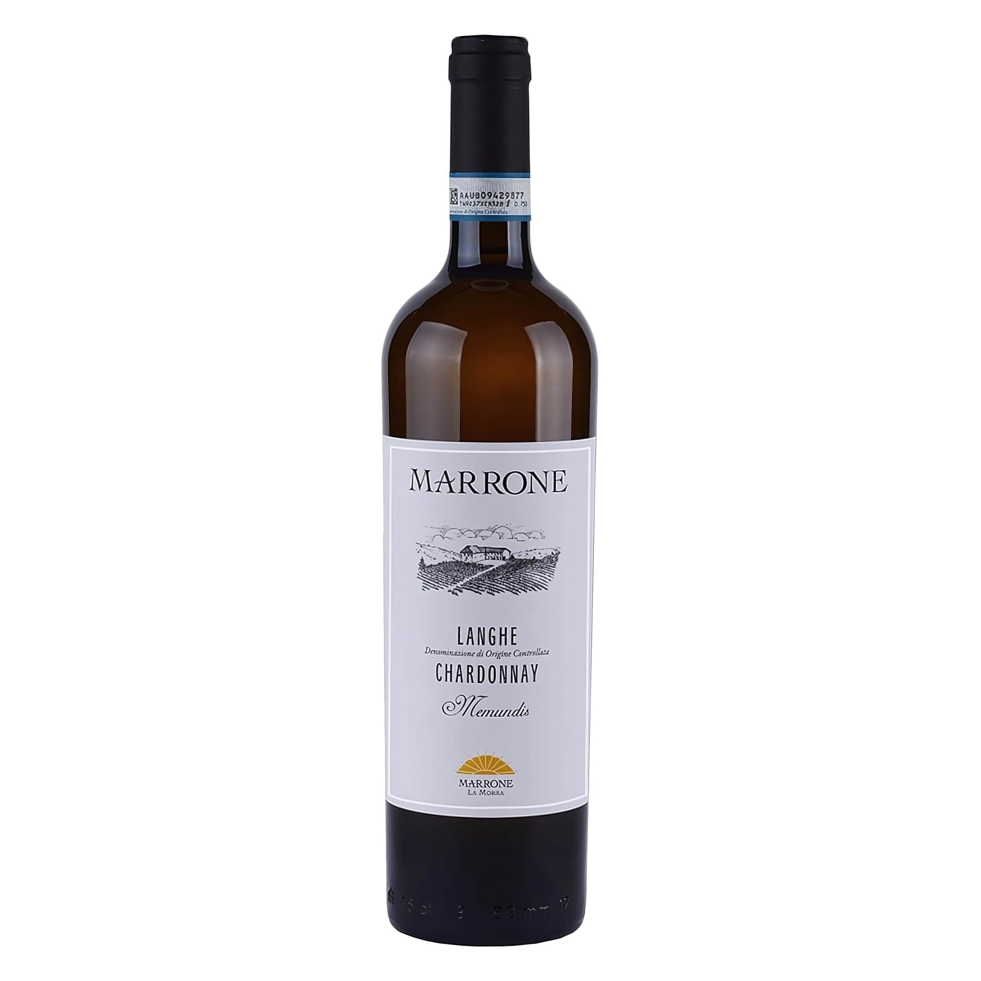 Chardonnay Memundis Langhe DOC 2020 Marrone bottiglia 75cl bianco barrique