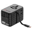 Adattatore - da viaggio universale - GaN III - con cavo USB-C retrattile - Nero - Verbatim