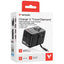 Adattatore - da viaggio universale - GaN III - con cavo USB-C retrattile - Nero - Verbatim