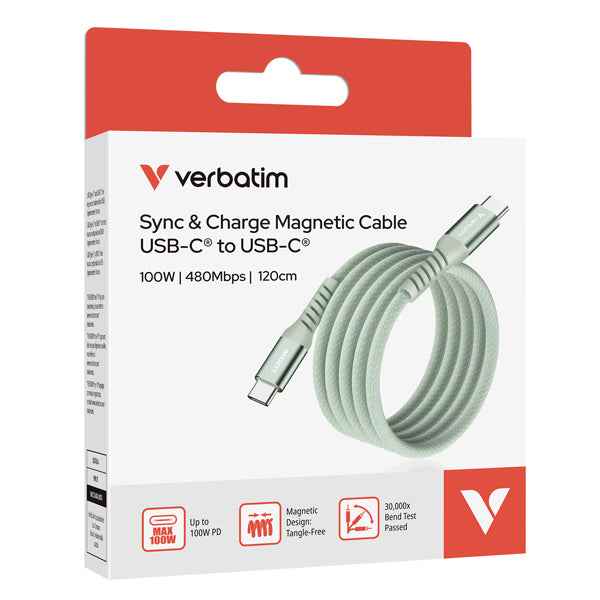 Verbatim - Cavo USB-C to USB-C 100W  - Verde - 31855 - 120m