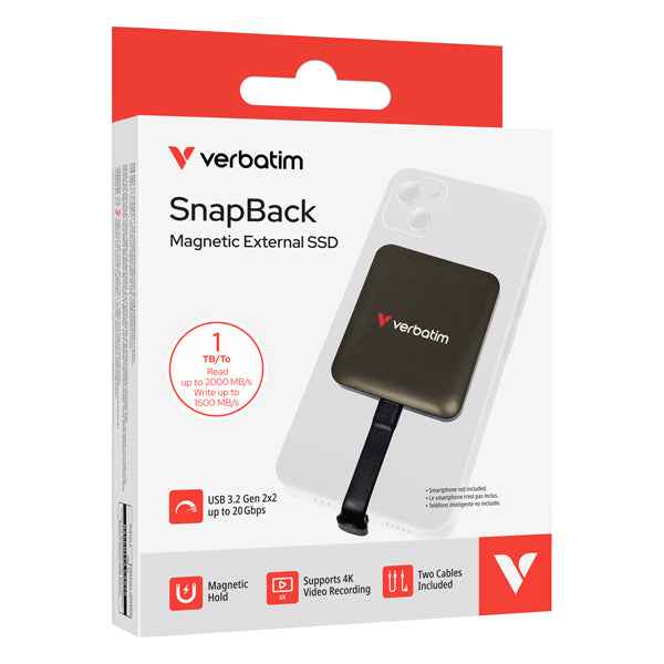 SSD - SnapBack - 1 TB - Mocha Metallic - Verbatim