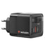 Caricabatterie - da muro - GaN - 65W - 2 porte - con cavo retrattile -Verbatim