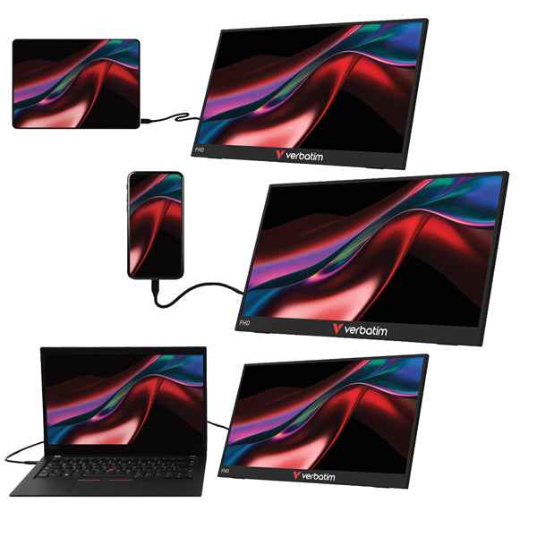 Monitor - portatile - 15.6" - FHD LIGHT - Verbatim