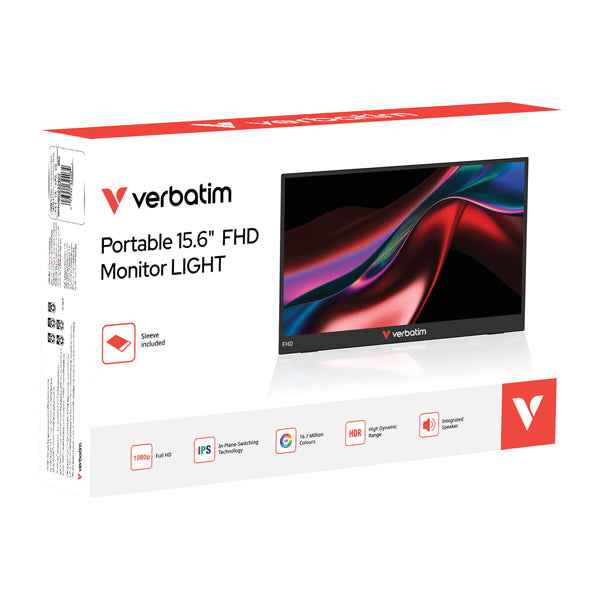 Monitor - portatile - 15.6" - FHD LIGHT - Verbatim