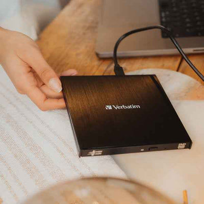 Masterizzatore CD/DVD slimline esterno con connessione USB-C - Verbatim - 43886