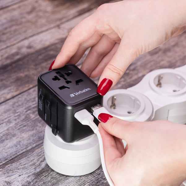 Verbatim - Adattatore viaggio UTA-02 con 2 x USB-A