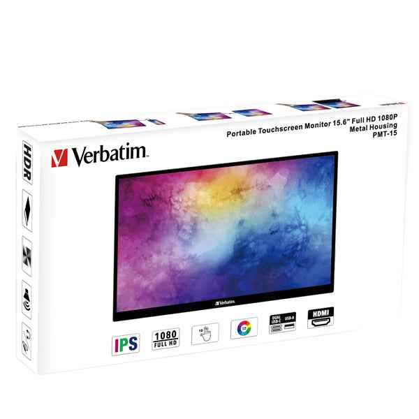 Verbatim - Monitor Portatile 17" - touchscreen Full HD - 1080p