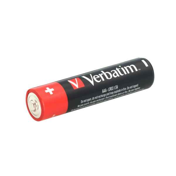 Pila ministilo AAA - 1,5V - alcaline - 49874 - Verbatim - blister 10 pezzi