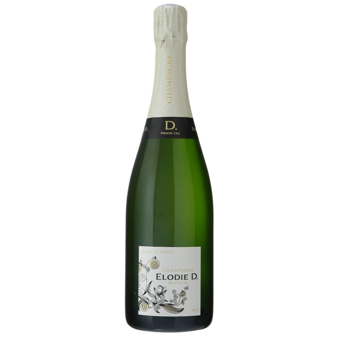 Bottiglia Champagne Elodie D. Blanc de Blancs Brut 75 cl AOC Premier Cru