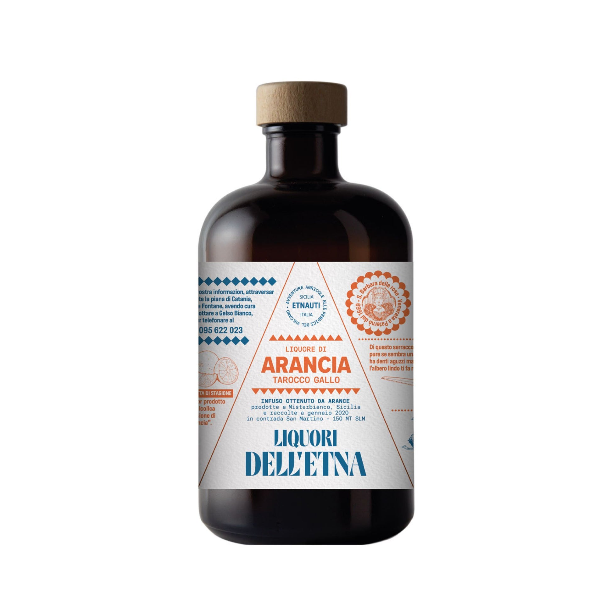 Liquori Dell'Etna Arancia Tarocco Gallo 50cl 30° contrada San Martino Piana Etna