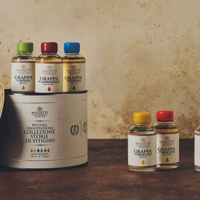 Mazzetti d'Altavilla Piccola Degustazione Storie di Vitigno Cofanetto Grappa 6 Bottiglie da 10 cl