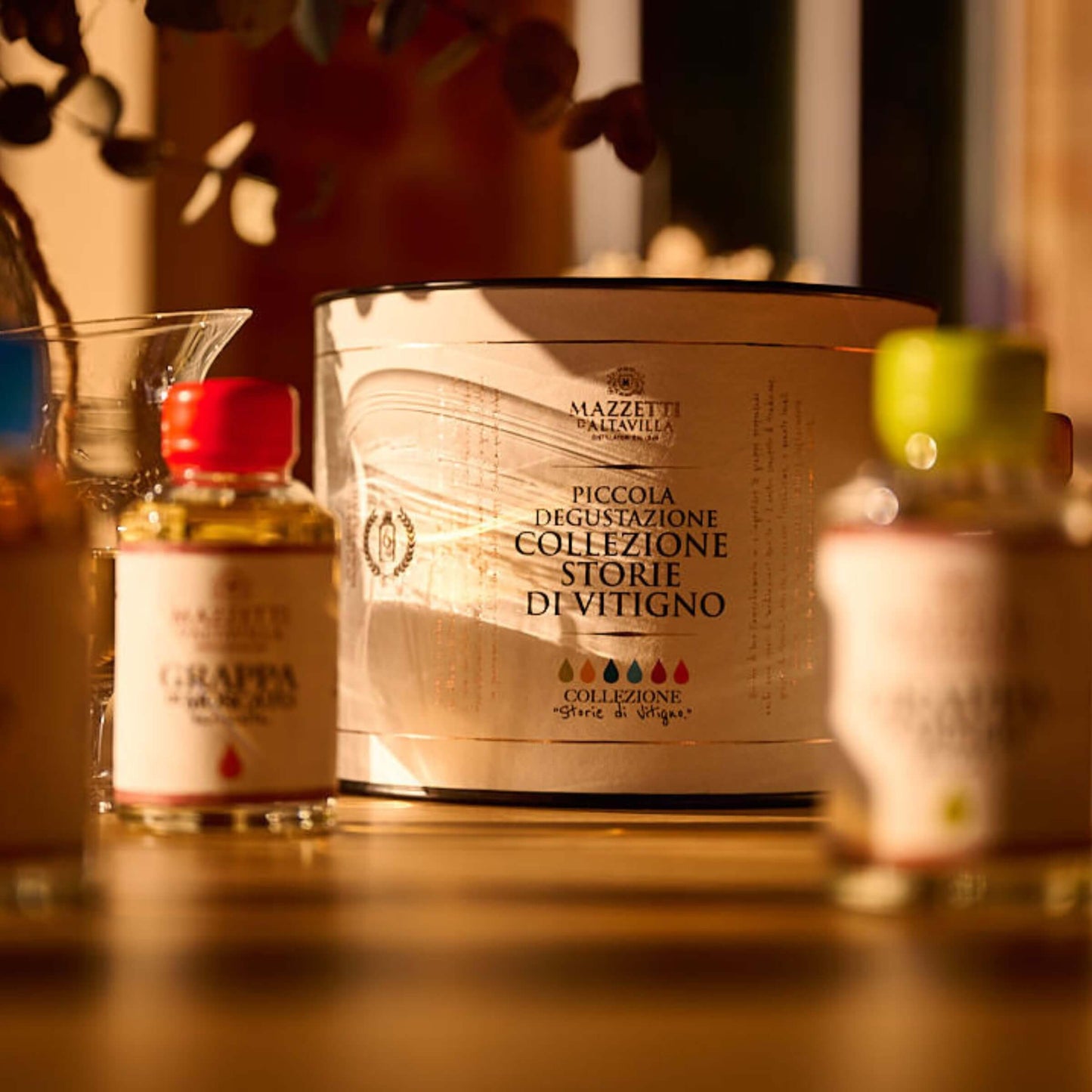 Mazzetti d'Altavilla Piccola Degustazione Storie di Vitigno Cofanetto Grappa 6 Bottiglie da 10 cl