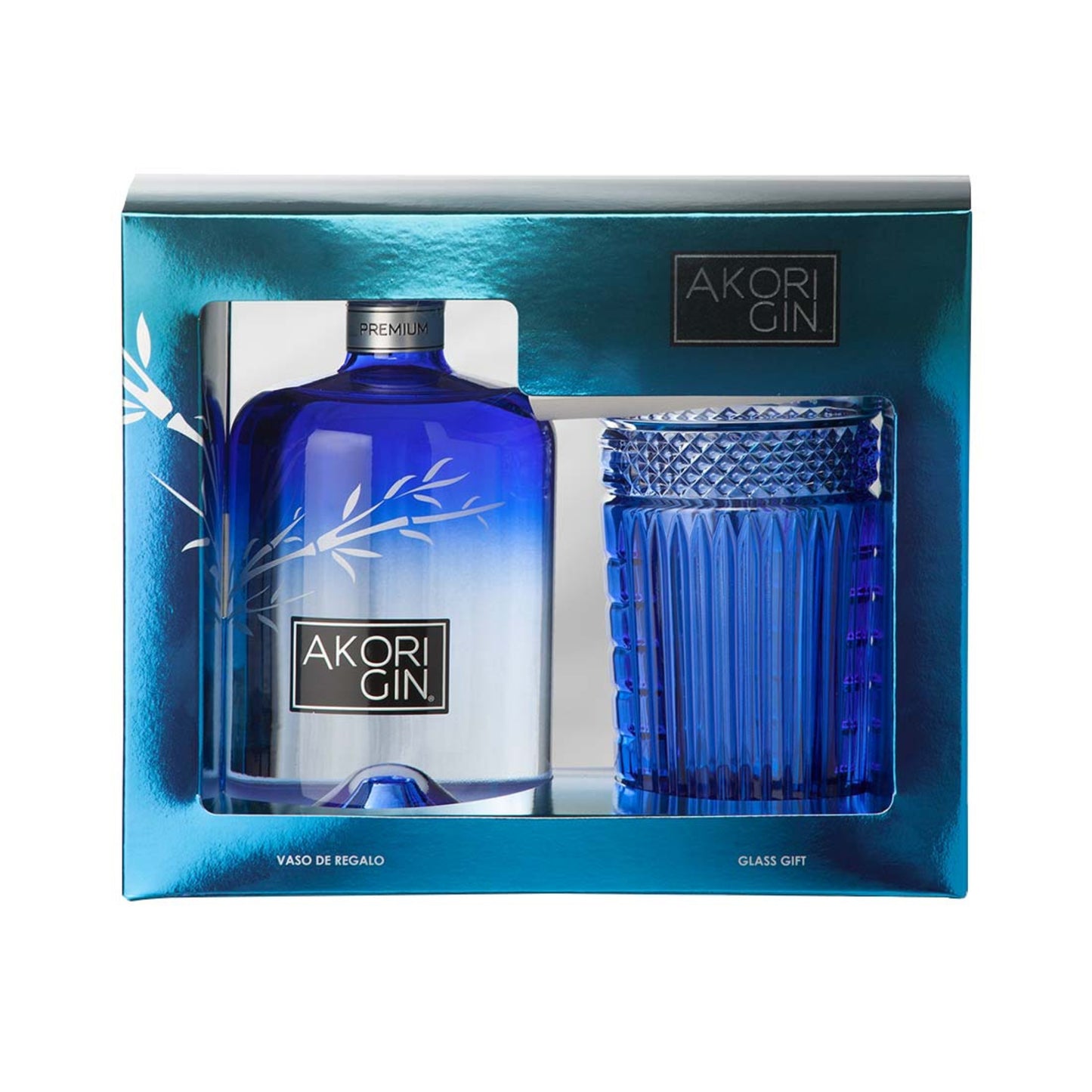 GIN AKORI GLASS PACK 70cl