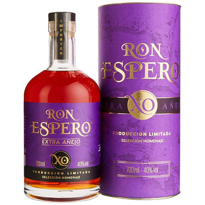 Rum Ron Espero Extra Añejo XO 70cl - blend solera rum dominicani 12-18 anni da Barbados, Giamaica, Trinidad, Guyana