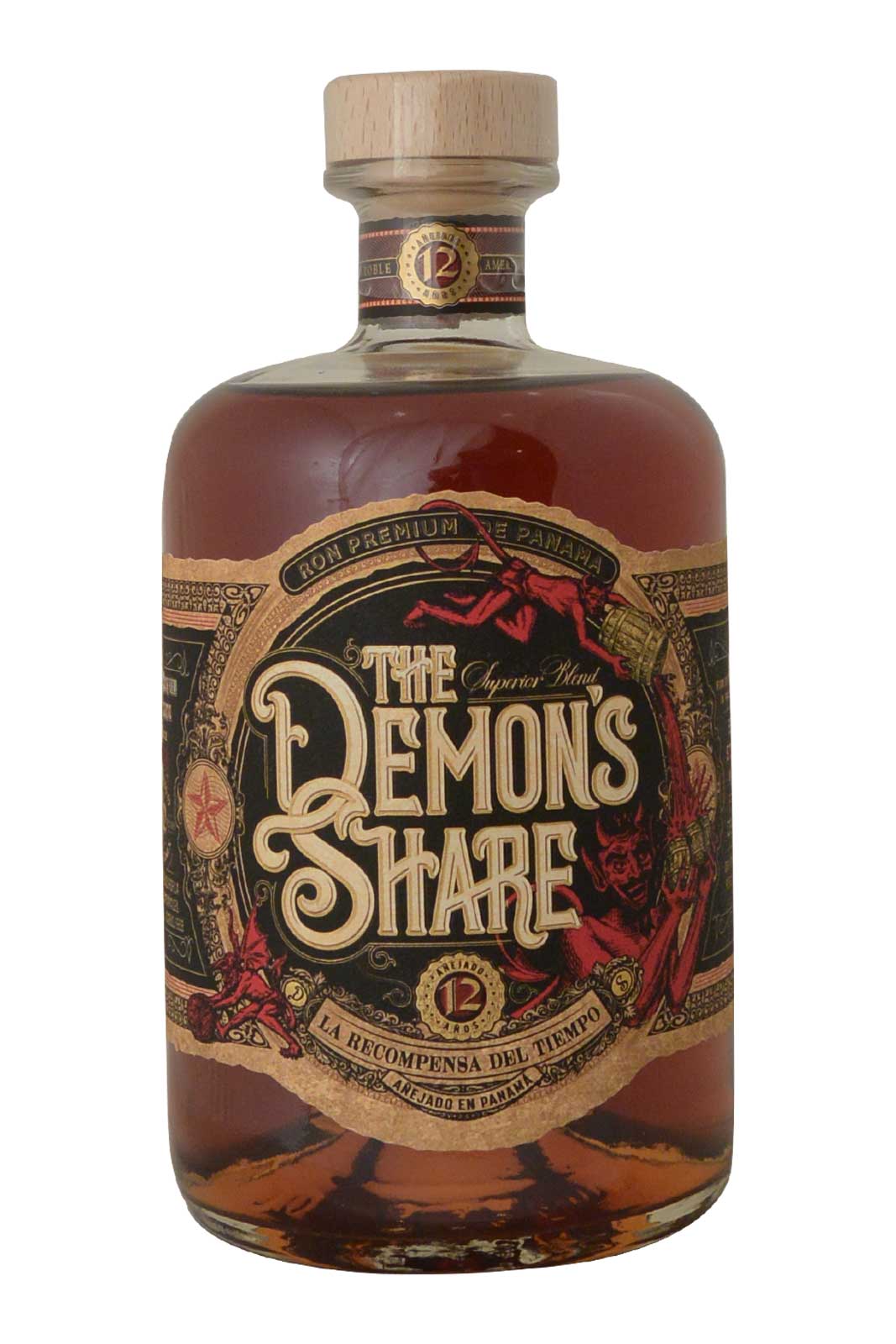 RUM THE DEMON'S SHARE 12YO LA RECOMPIENSA DEL TIEMPO 70cl 
GLASS BOX