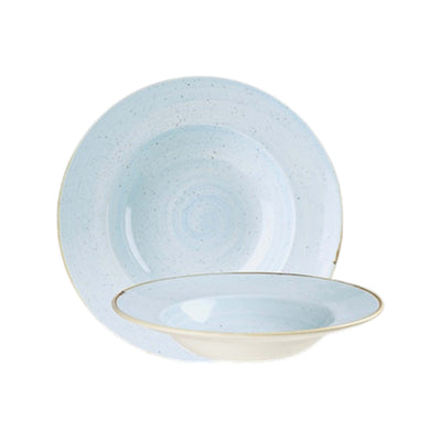Churchill Stonecast Azzurro Puntinato Piatto Pasta 24 cm 12 Pezzi