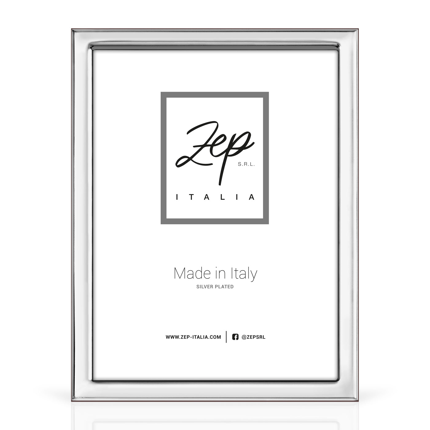 CORNICE IN SILVER PLATED ORTONA 13x18 - MADE IN ITALY - B14757