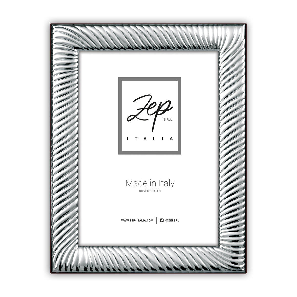 CORNICE IN SILVER PLATED VOLTERRA 10x15 - MADE IN ITALY - B18146