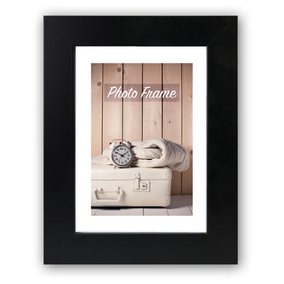Cornice Nelson 1 in legno nero formato 10x15 cm da tavolo e da parete