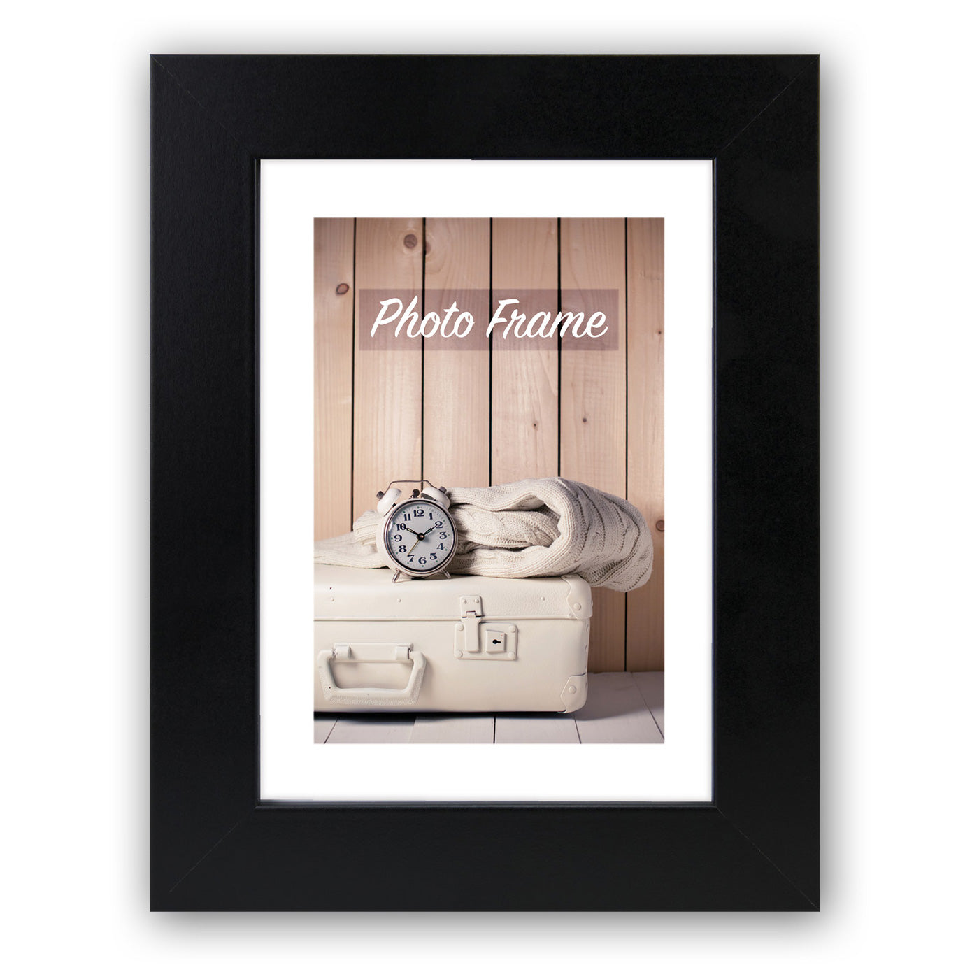 Cornice Nelson 1 in legno nero formato 13x18 cm da tavolo e da parete