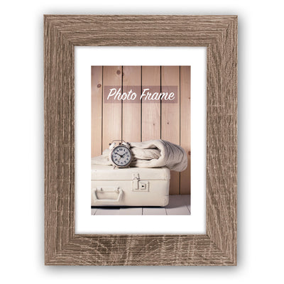 Cornice Nelson 5 in legno marrone formato 10x15 cm da tavolo e da parete