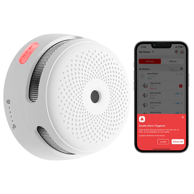 X-Sense Sensore Fumo Link+PRO a batteria sostit da connettere a centralina RF