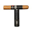 ACCENDINO FORMULA CROCODILE AVANTI TRIPLE JET NERO CON BUCA SIGARI E POGGIA SIGARO INTEGRATO - 71316B