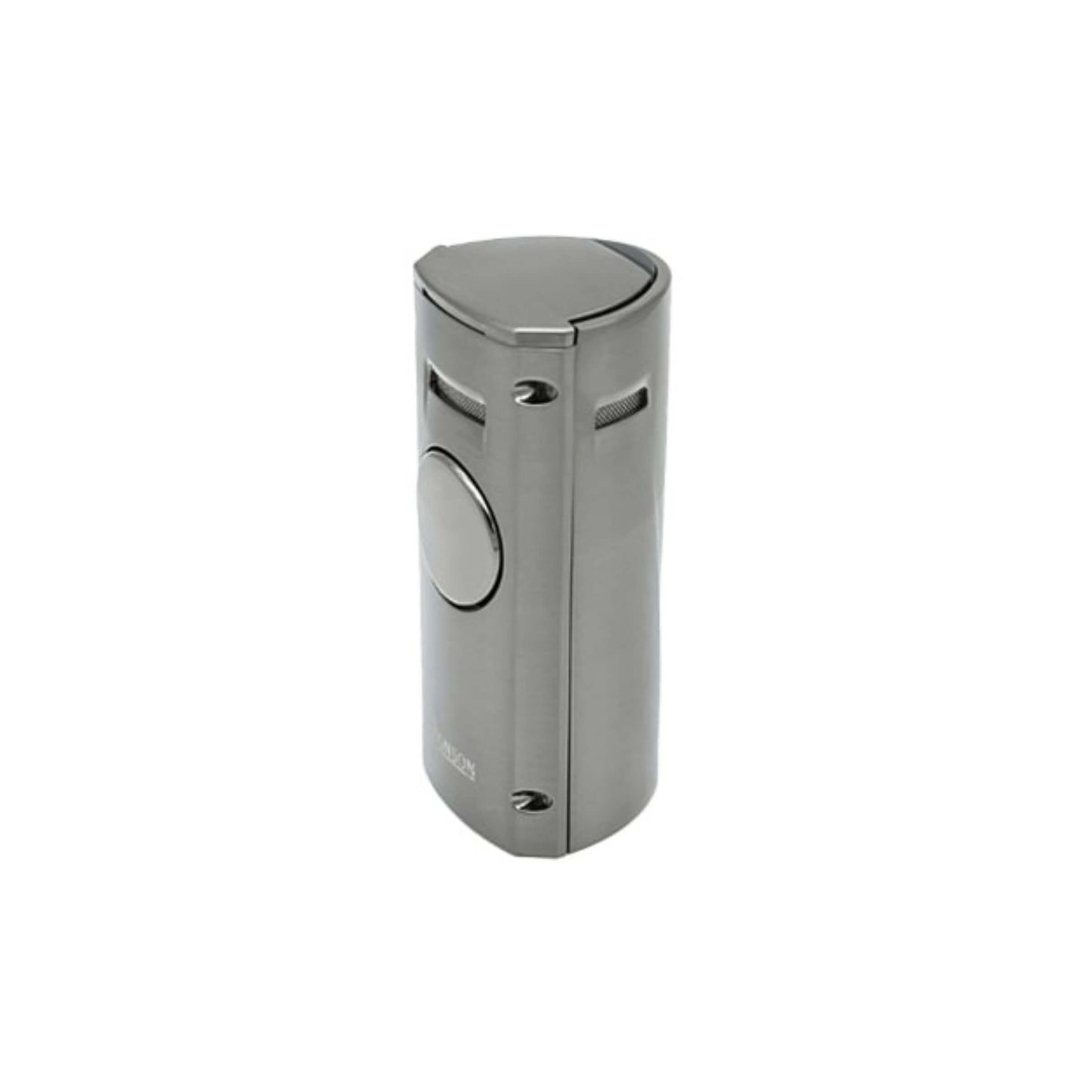 Accendino da tavolo Ronson Volcano Graphit con 4 ugelli jet flame e corpo in metallo finitura grafite