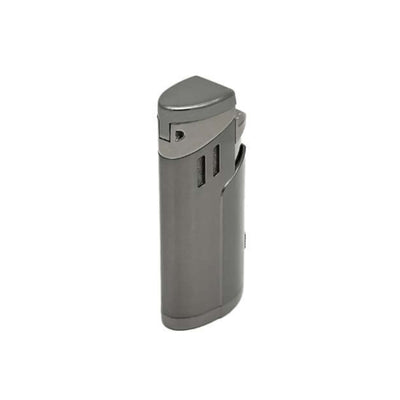 Dettaglio del pugno retrattile integrato dell'accendino triplo jet Ronson Cyclon Gun Metal