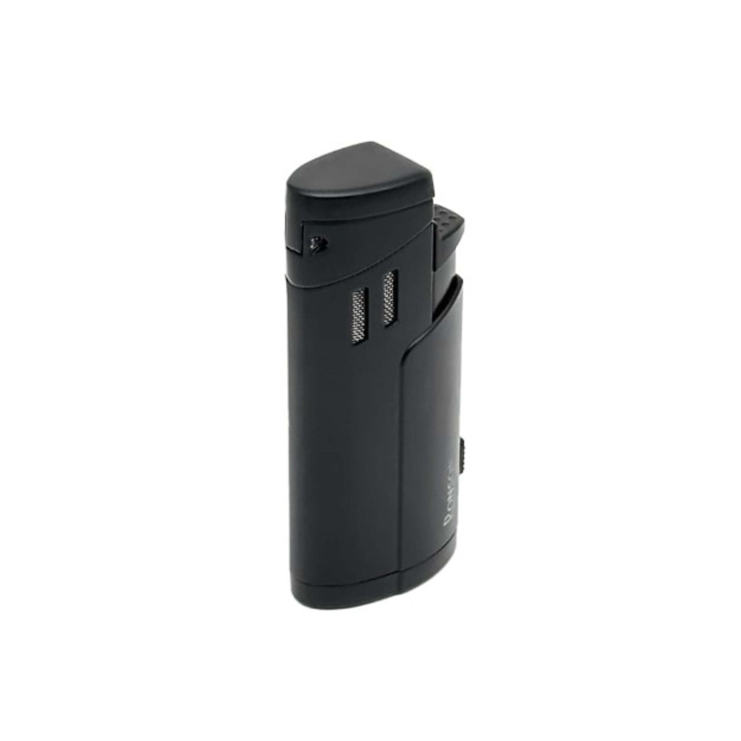 Dettaglio del pugno retrattile integrato dell'accendino triplo jet Ronson Cyclon Black